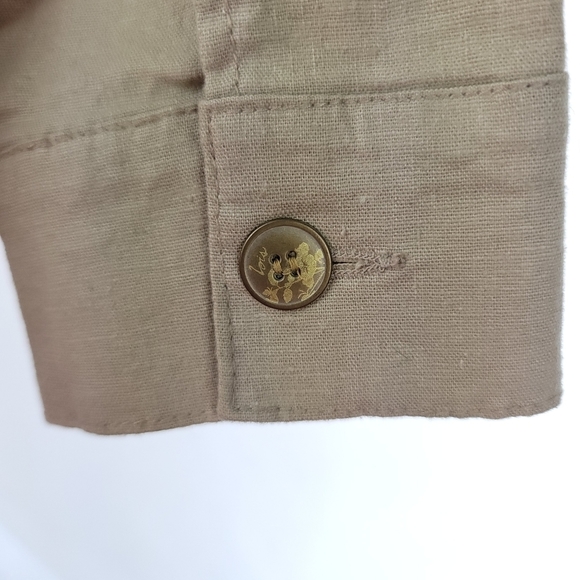 J. Mclaughlin Linen Button Up Shirt Jacket Sz M - Picture 4 of 13